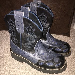 Women’s Rhinestone Roper Round Toe Boots size 8.5